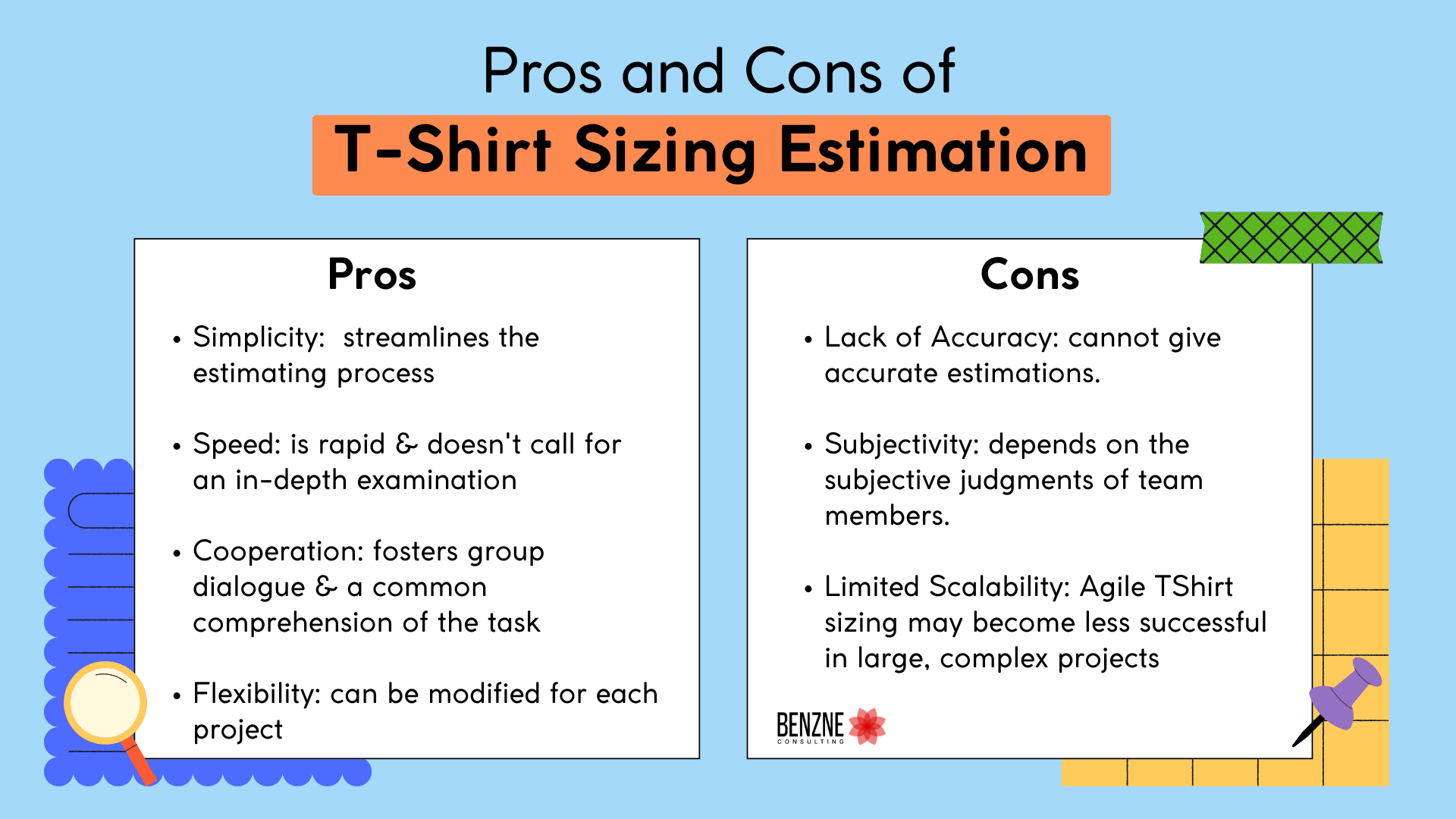 Pros and Cons of T-Shirt Sizing Estimation