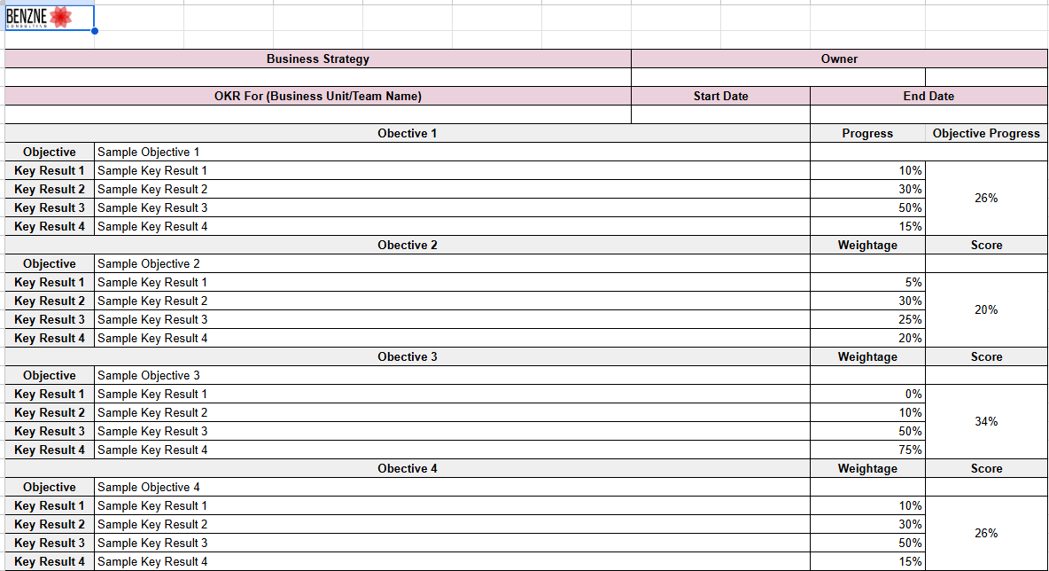 OKR-Document-Template